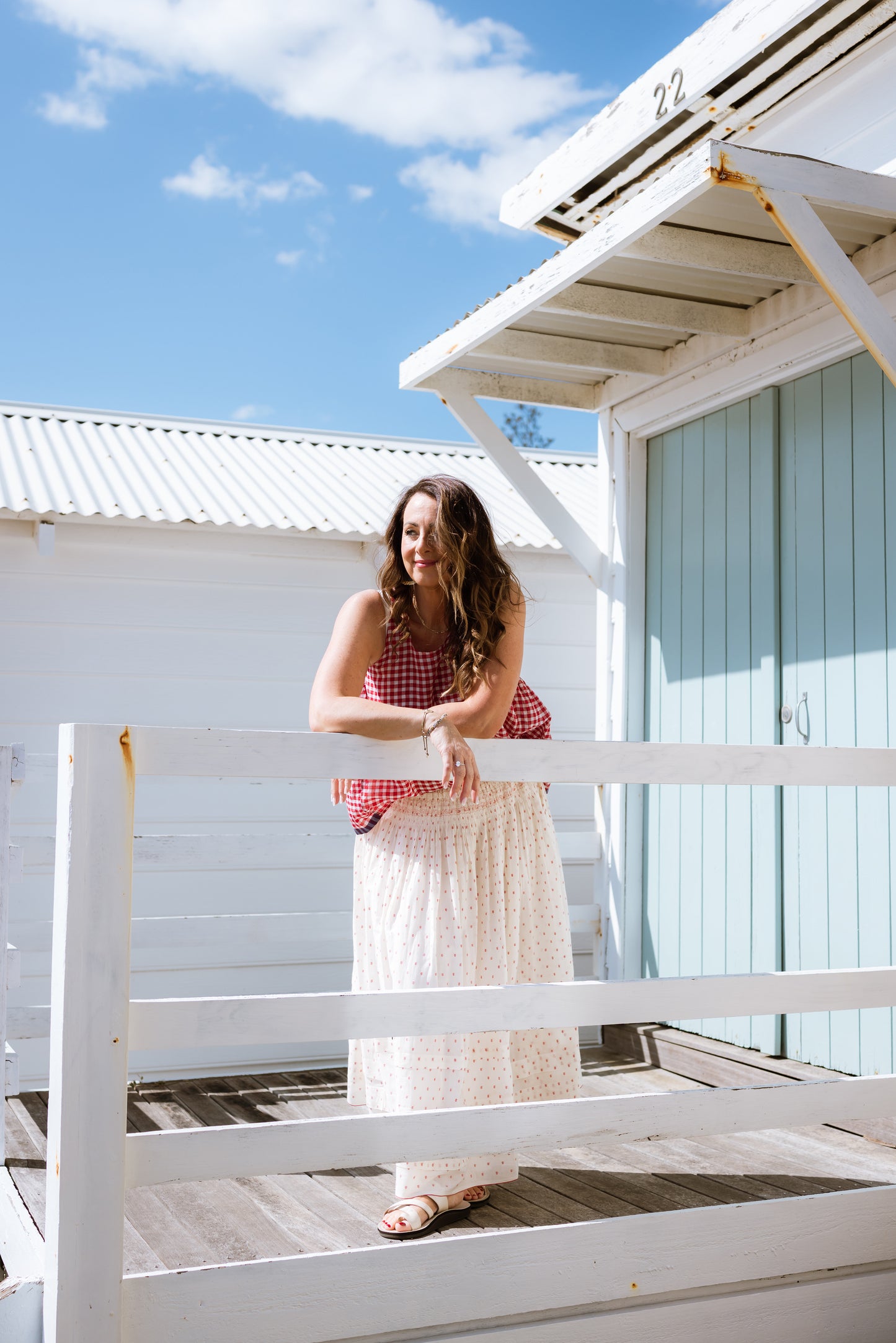 INJIRI Polka Dot Handwoven Jamdani Cotton Skirt - BODHII