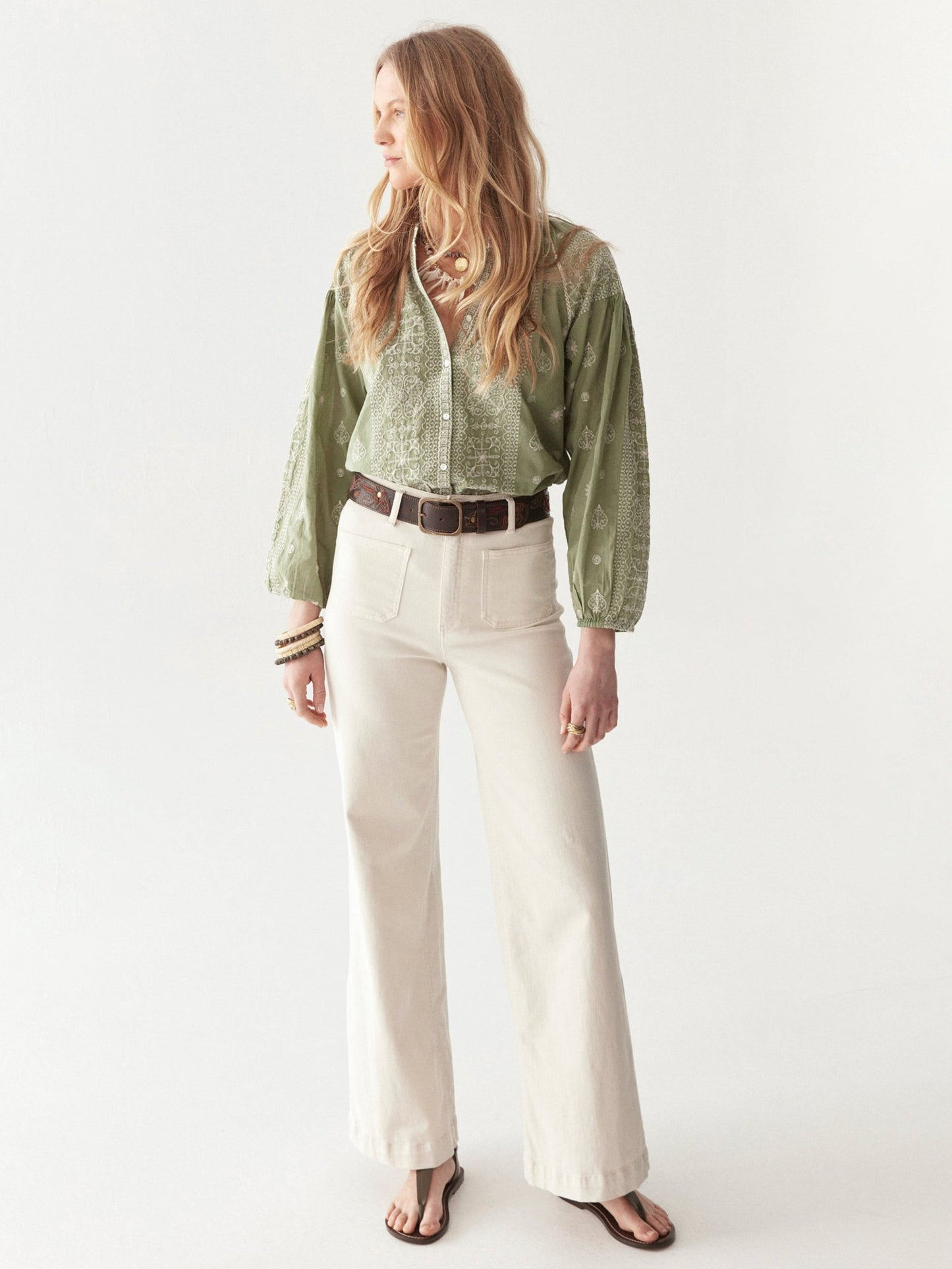 Stephanie Blouse - Moss - BODHII