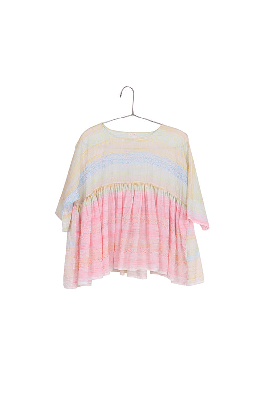 INJIRI Ladies Neon Embroidered Chanderi Top - BODHII