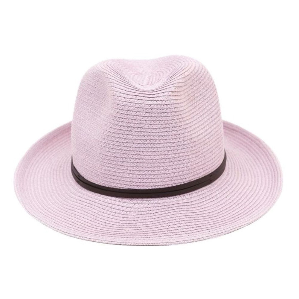 TRAVAUX EN COURS - Borsalino hat leather strap Lilac - BODHII