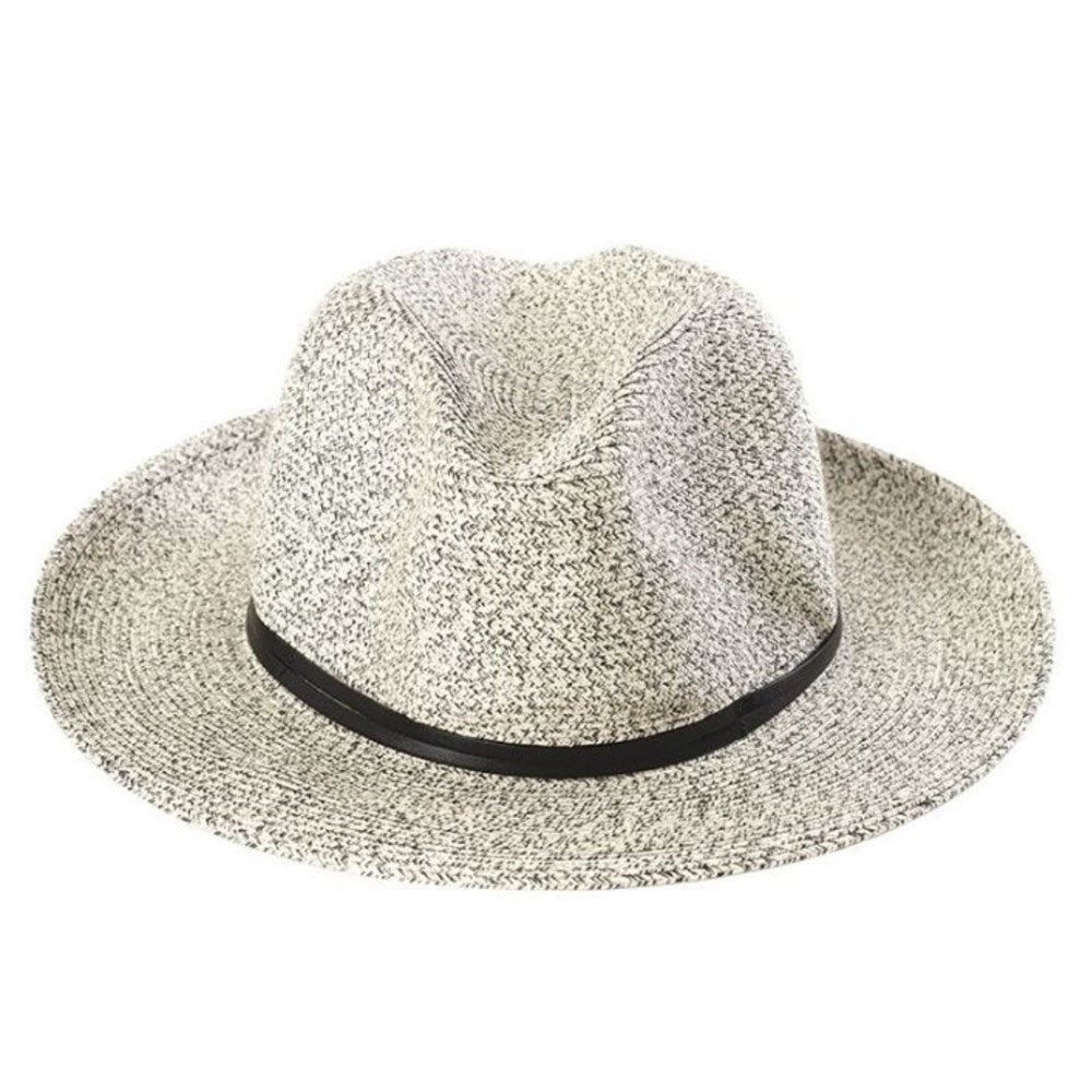 TRAVAUX EN COURS- Borsalino hat leather strap B&W - BODHII