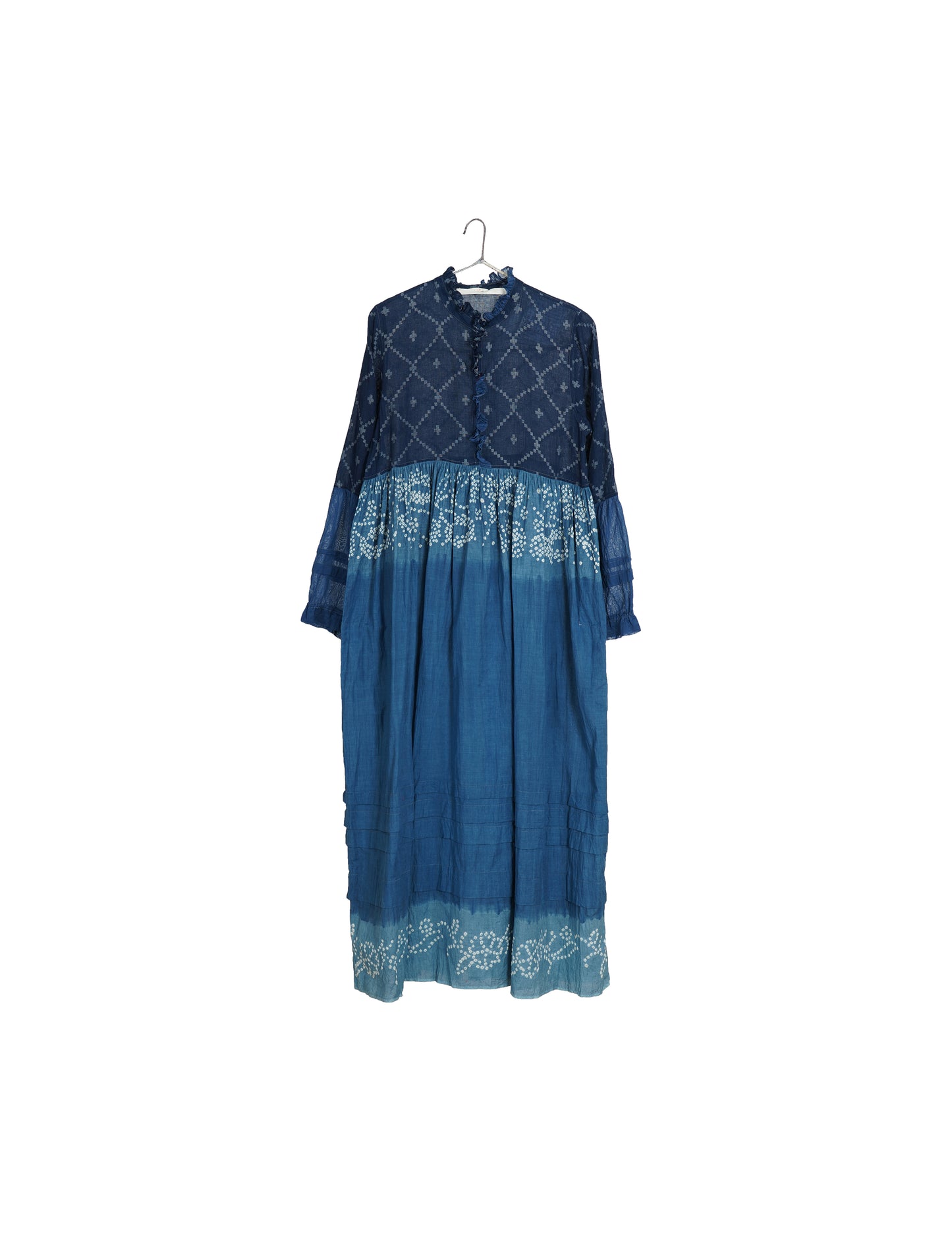 INJIRI Gabrielle Indigo Bandhani Ladies Dress - BODHII