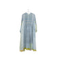 INJIRI Ladies Hand Embroidered Blockprint Cotton/Silk Dress - BODHII
