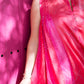 INJIRI Pink Bandhani Silk Ladies Dress - BODHII