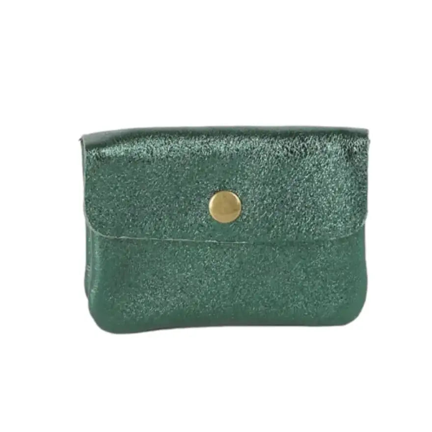 MAISON FANLI Coin Purse Metallic Green - BODHII
