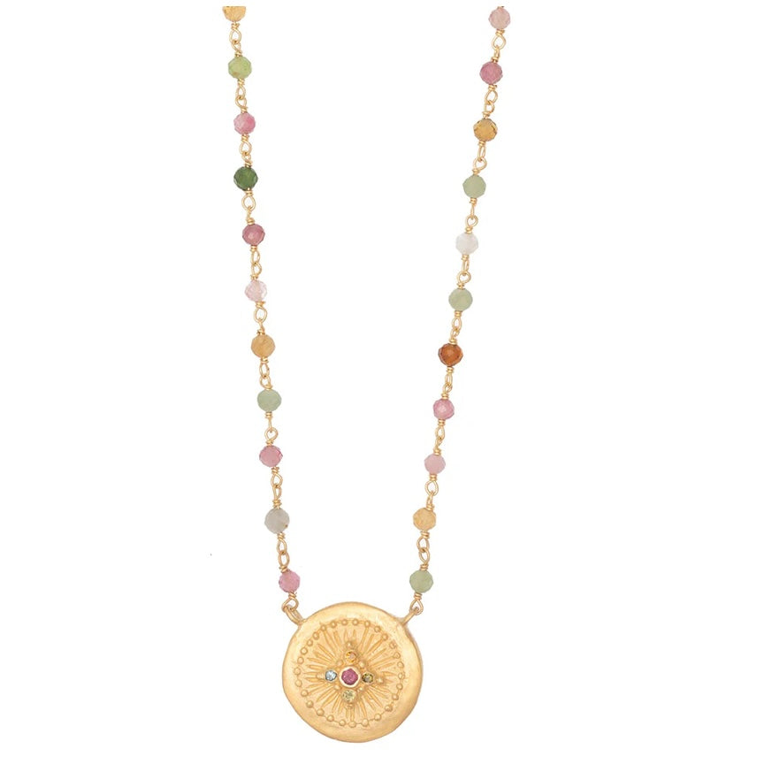 Rubyteva Design Multi Tourmaline Haveli necklace