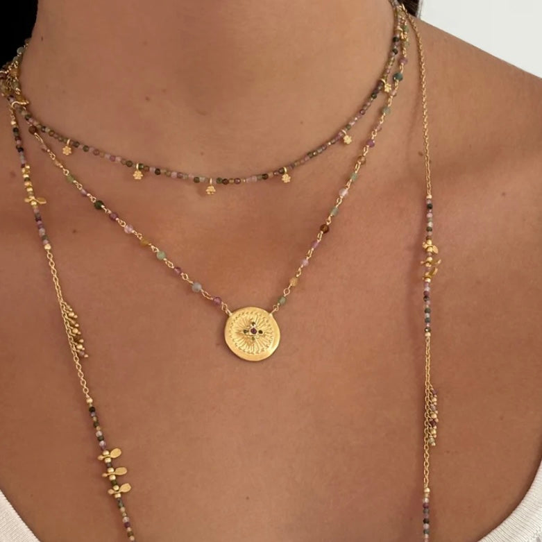Rubyteva Design Multi Tourmaline Haveli necklace