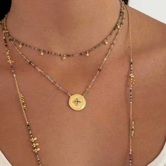 Rubyteva Design Multi Tourmaline Haveli necklace