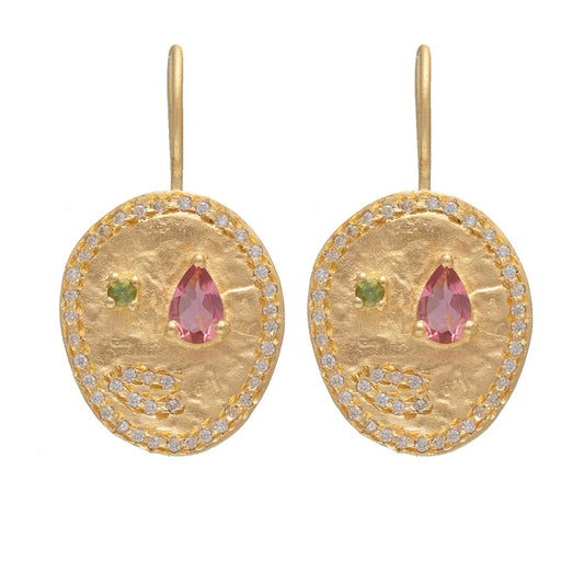 Pink Tourmaline Alila earrings By Rubyteva Design