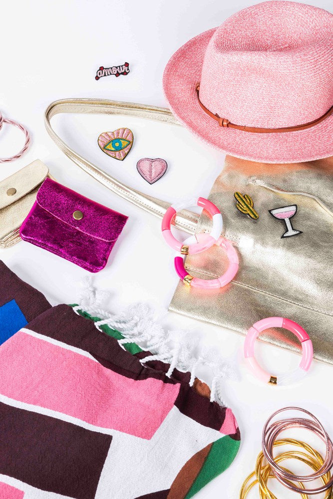 TRAVAUX EN COURS- Borsalino hat leather strap Rosa - BODHII