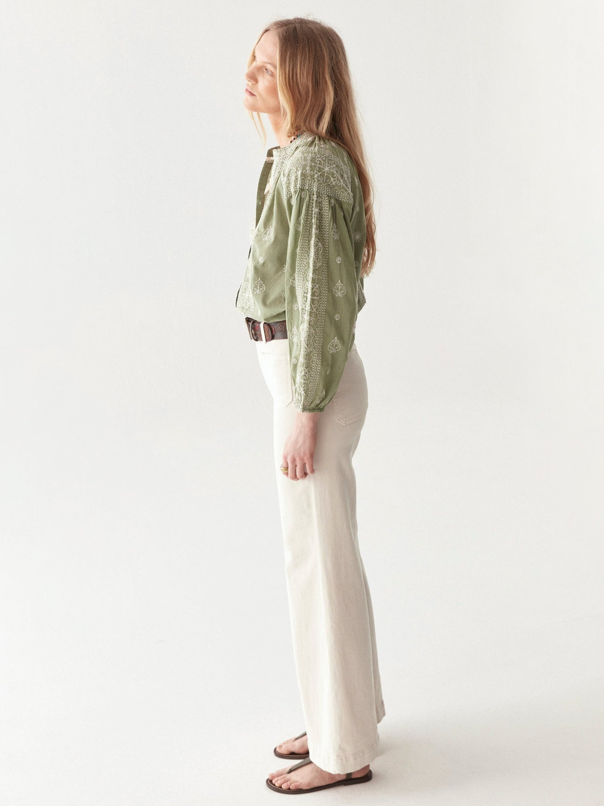 Stephanie Blouse - Moss - BODHII