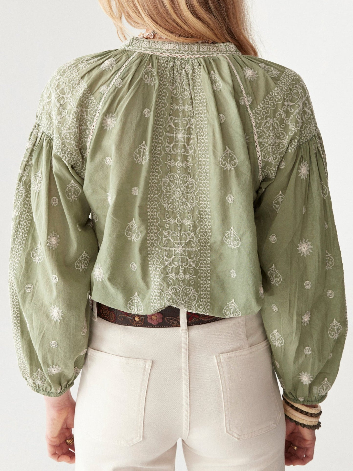 Stephanie Blouse - Moss - BODHII