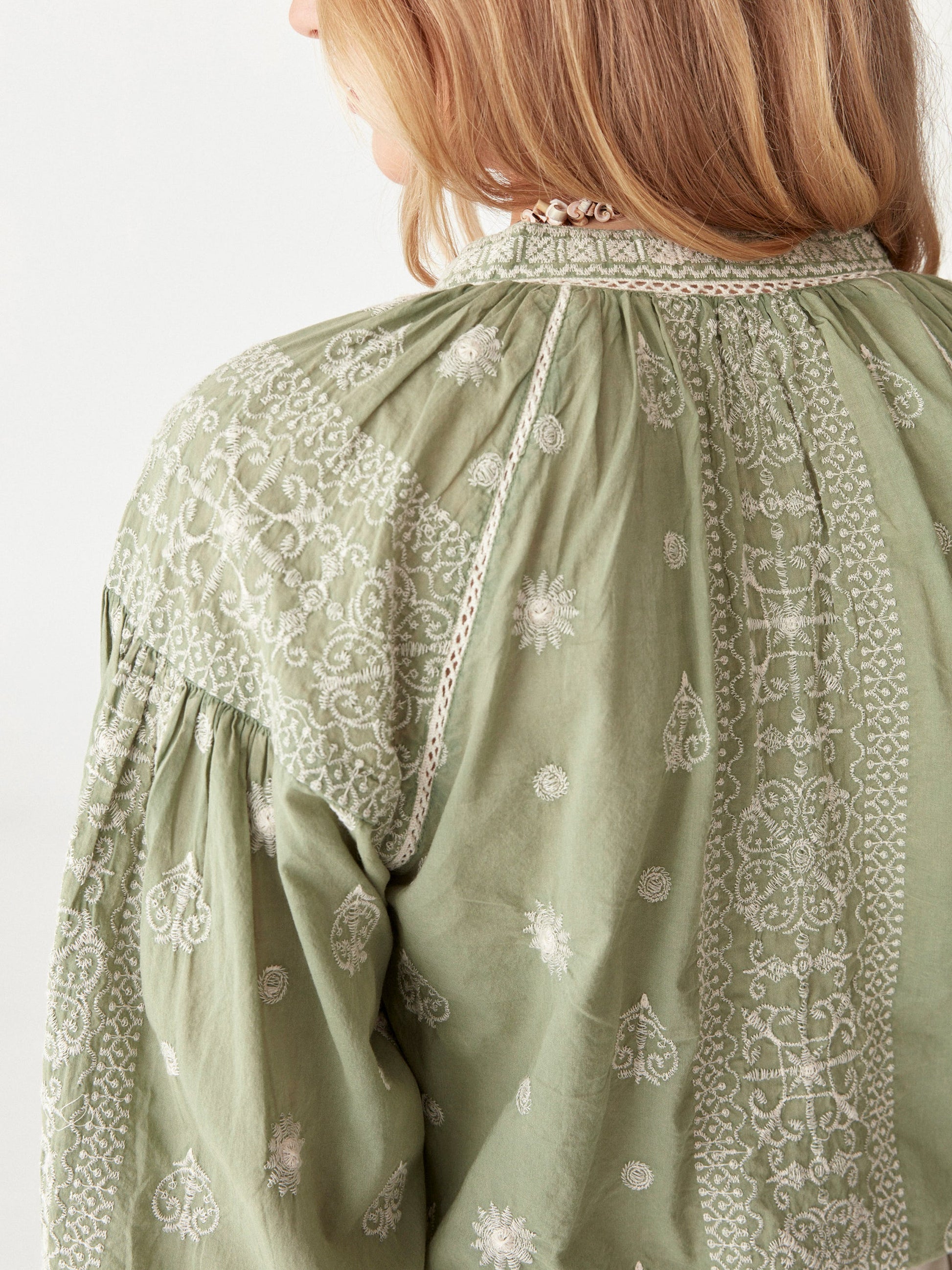 Stephanie Blouse - Moss - BODHII