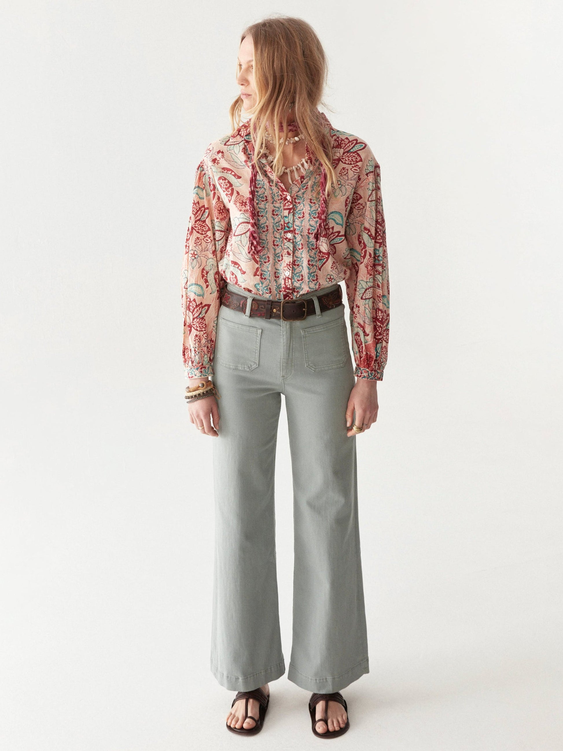 Tito Blouse - Tropicana Shrimp - BODHII