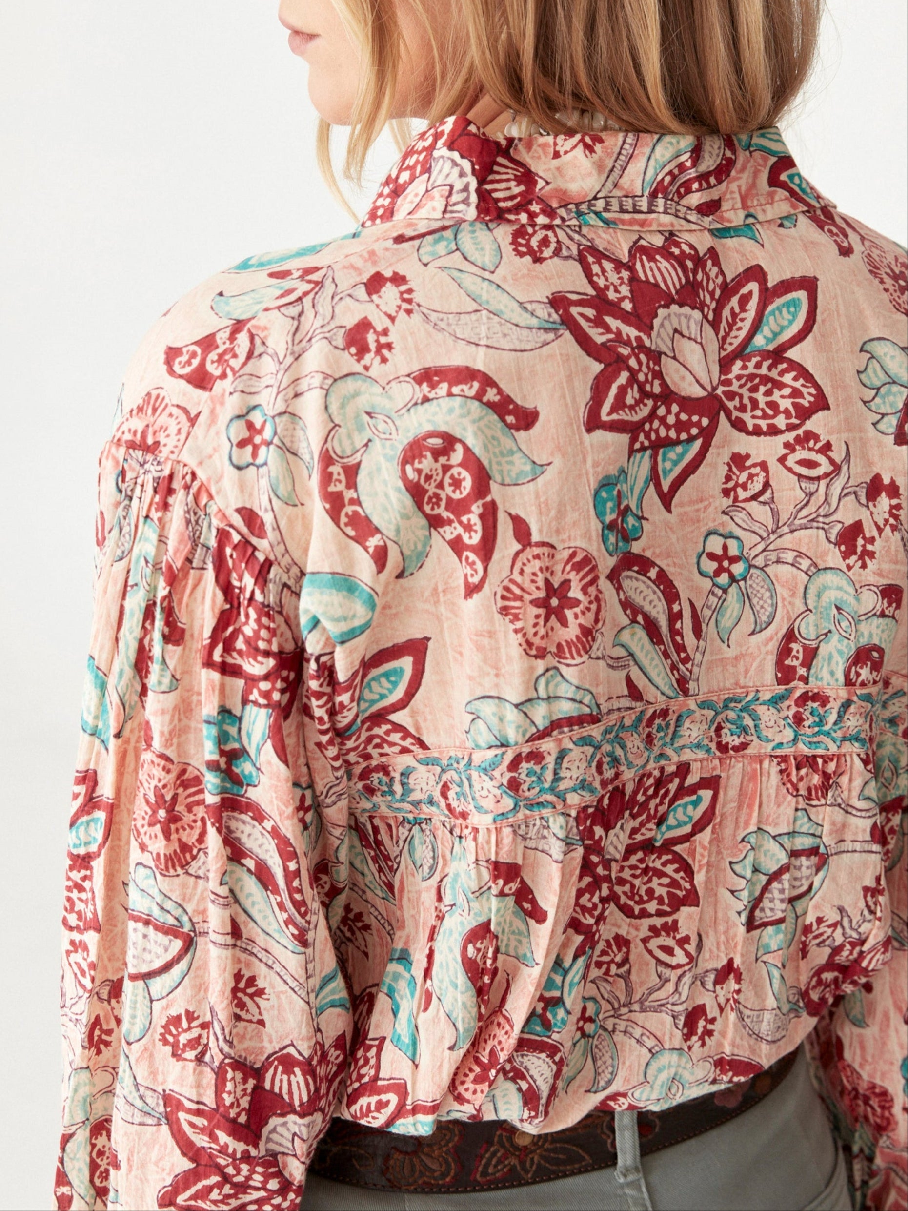 Tito Blouse - Tropicana Shrimp - BODHII