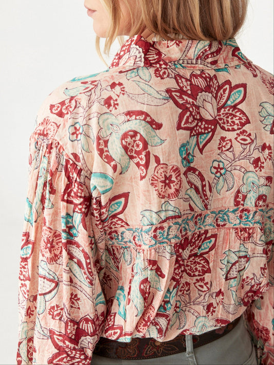Tito Blouse - Tropicana Shrimp - BODHII