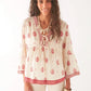 Delphine Blouse - Indian Fragola - BODHII