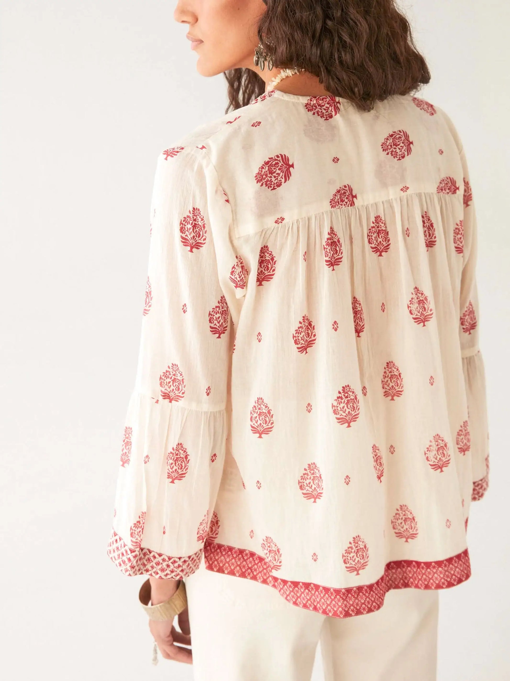 Delphine Blouse - Indian Fragola - BODHII