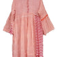 INJIRI Sunset Blockprint Stripe Cotton Ladies Dress - BODHII