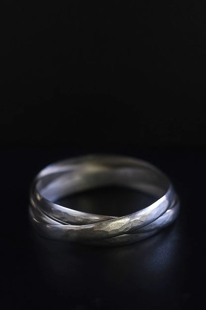 The Three - Interlocked Solid Silver Bracelets - BODHII