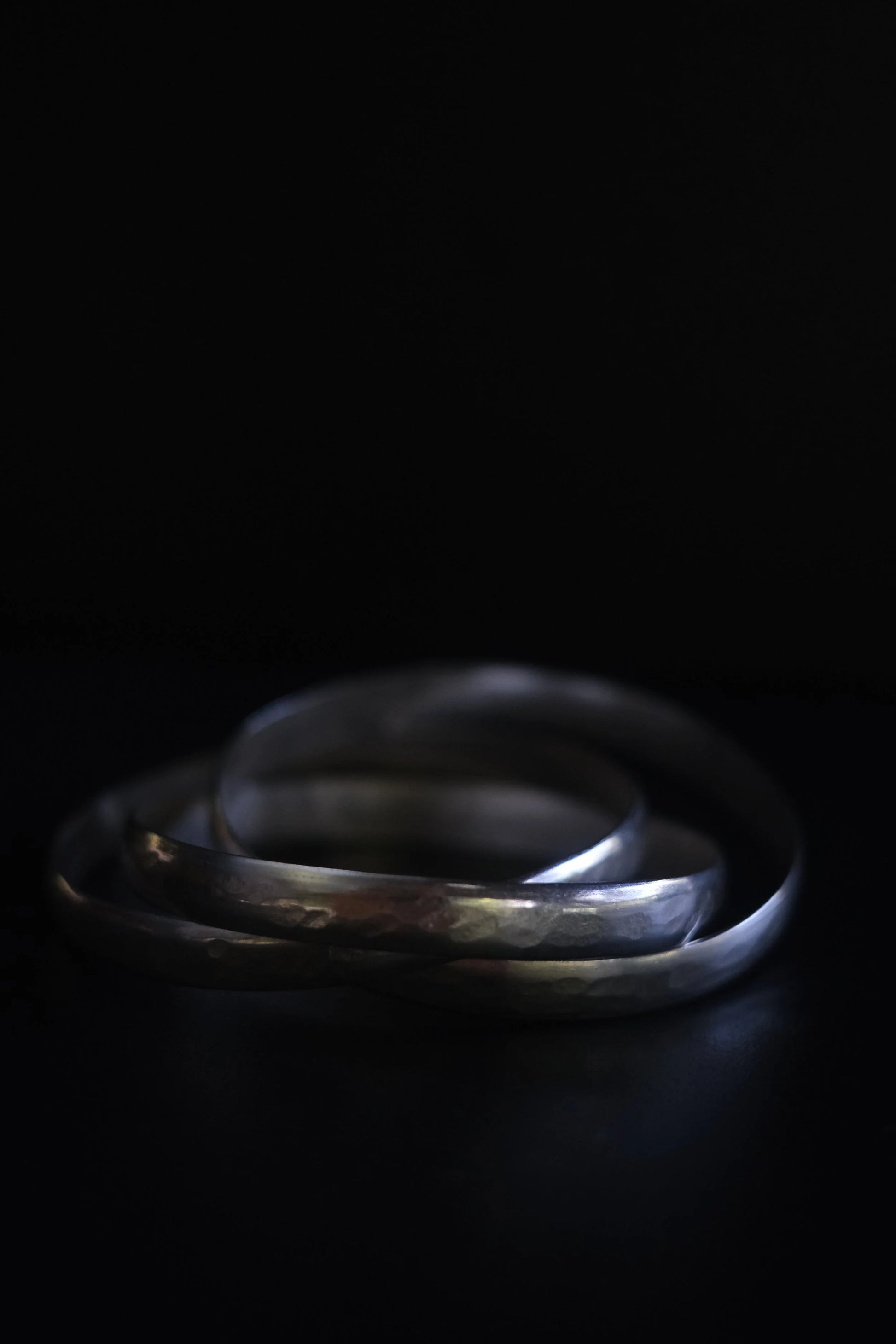 The Three - Interlocked Solid Silver Bracelets - BODHII